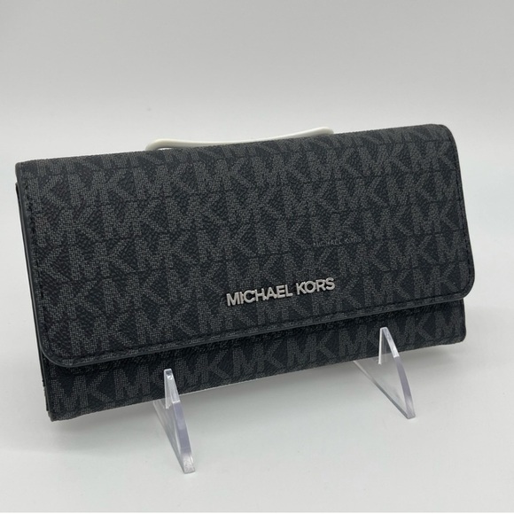 Michael Kors Trifold Wallet Black - Picture 1 of 8